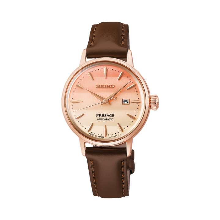 SEIKO PRESAGE SRE014J1 'PINKY TWILIGHT' COCKTAIL TIME LIMITED EDITION WOMEN WATCH