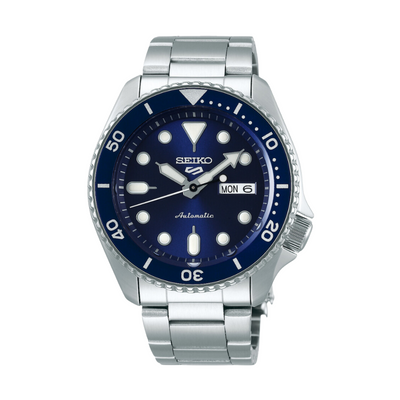 Seiko 5 Sports SRPD51K1 blue sunray dial automatic dive watch 42.5mm