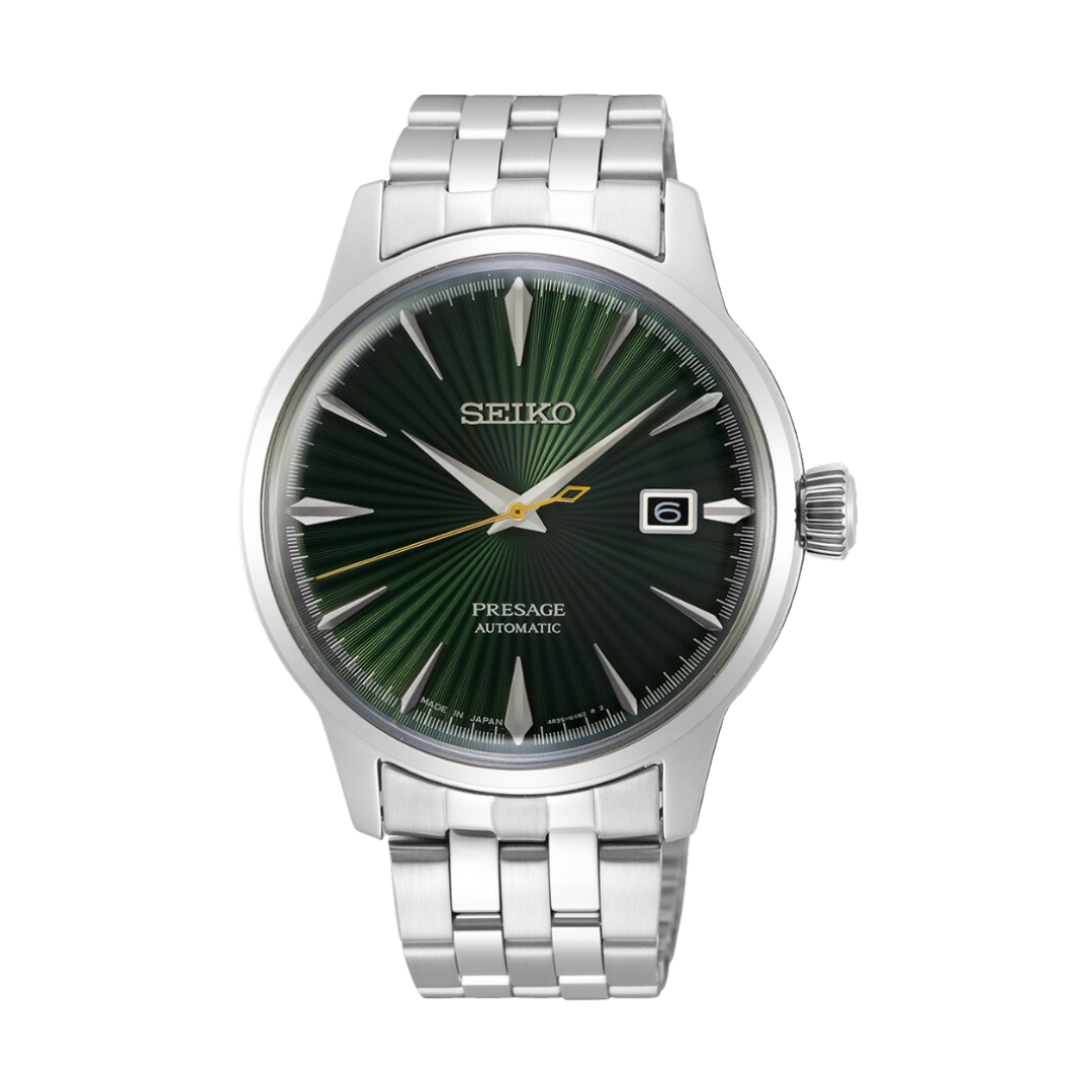 SEIKO PRESAGE SRPE15J1 COCKTAIL TIME "MOCKINGBIRD" AUTOMATIC MEN WATCH