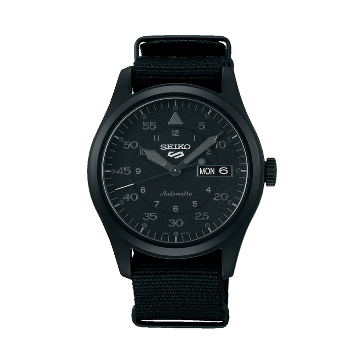 SEIKO 5 SPORTS SRPJ11K1 AUTOMATIC STEALTH BLACK MEN WATCH