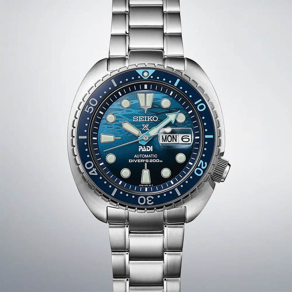 SEIKO PROSPEX SRPK01K1 GREAT BLUE TURTLE SCUBA PADI AUTOMATIC SPECIAL EDITION MEN WATCH