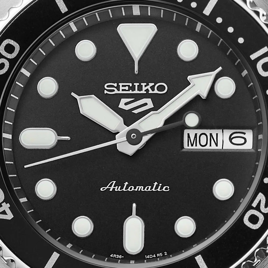 SEIKO 5 SPORTS SRPK29K1 SKX MIDI BLACK MEN WATCH