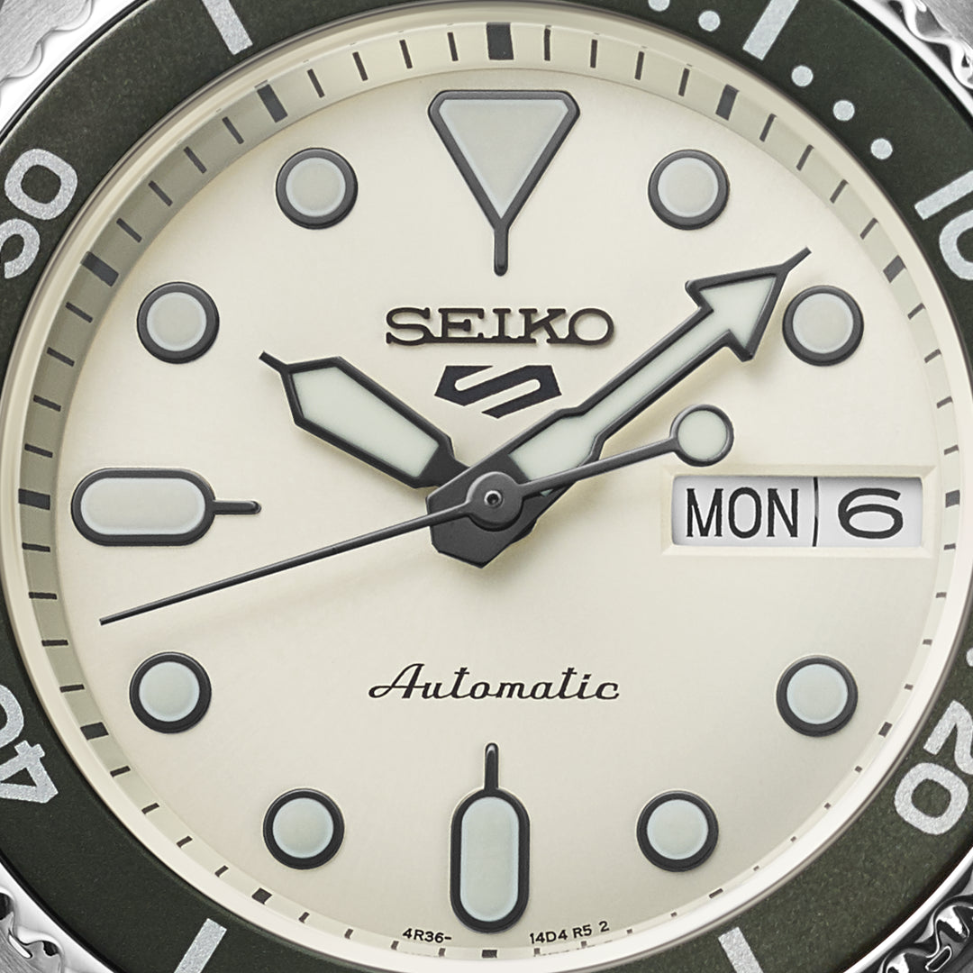 Seiko 5 top white face