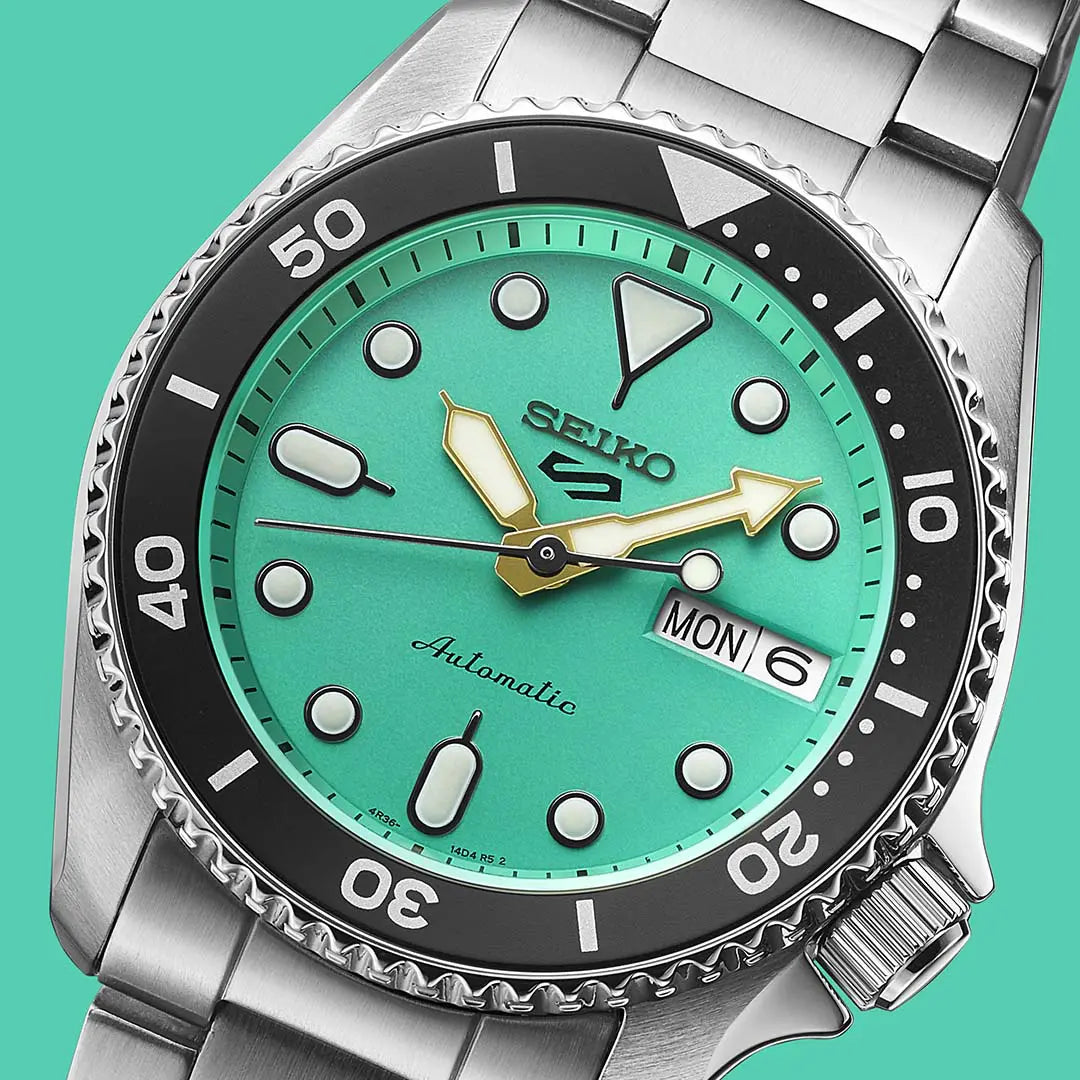 SEIKO 5 SPORTS SRPK33K1 SKX MIDI TEAL MEN WATCH