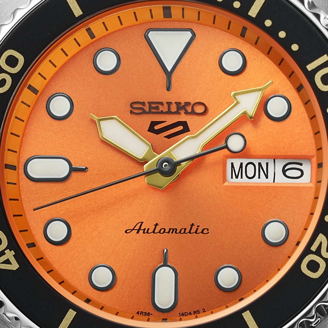 Seiko 5 top automatic orange