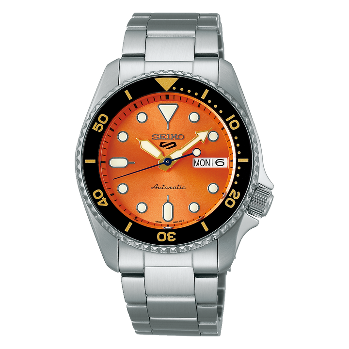 SEIKO 5 SPORTS SRPK35K1 SKX MIDI ORANGE MEN WATCH