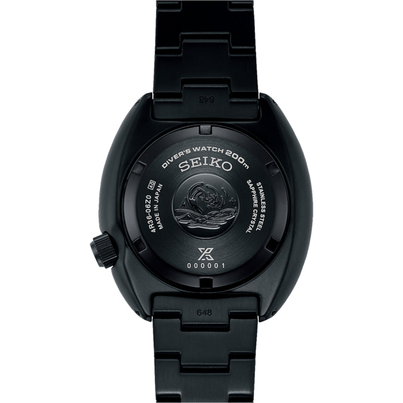 SEIKO PROSPEX SRPK43K1 BLACK SERIES NIGHT VISION TURTLE DIVER MEN WATCH