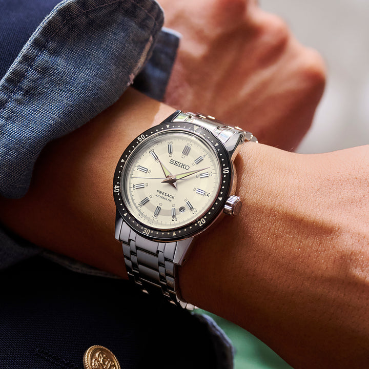 SEIKO PRESAGE SRPK61J1 STYLE 60S CROWN CHRONOGRAPH 60TH ANNIVERSARY LIMITED EDITION MEN WATCH