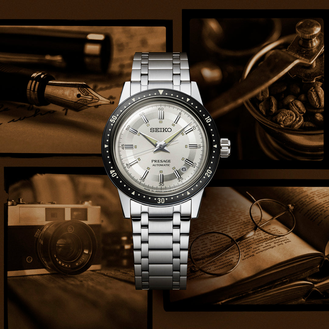 SEIKO PRESAGE SRPK61J1 STYLE 60S CROWN CHRONOGRAPH 60TH ANNIVERSARY LIMITED EDITION MEN WATCH