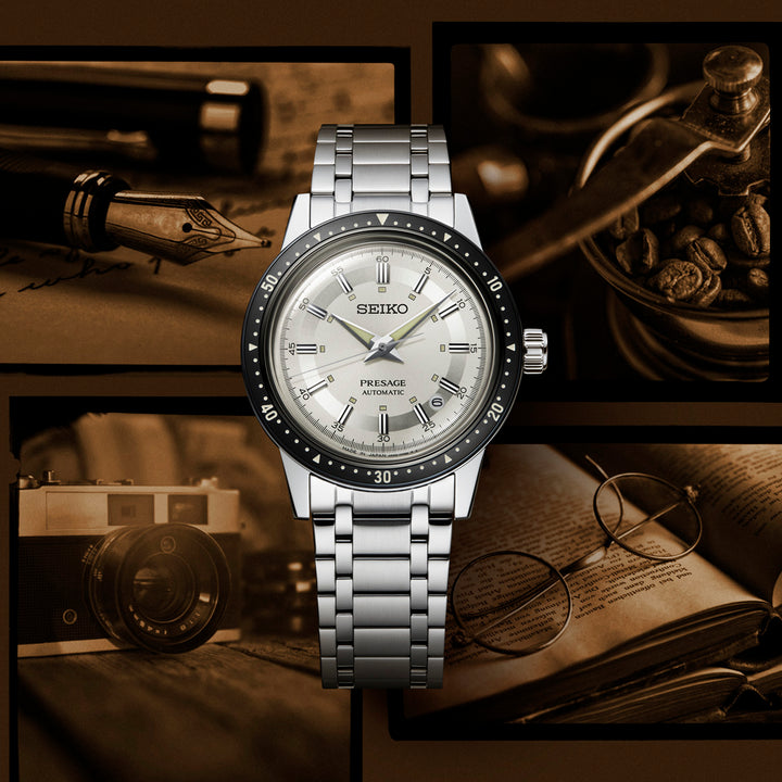 SEIKO PRESAGE SRPK61J1 STYLE 60S CROWN CHRONOGRAPH 60TH ANNIVERSARY LIMITED EDITION MEN WATCH