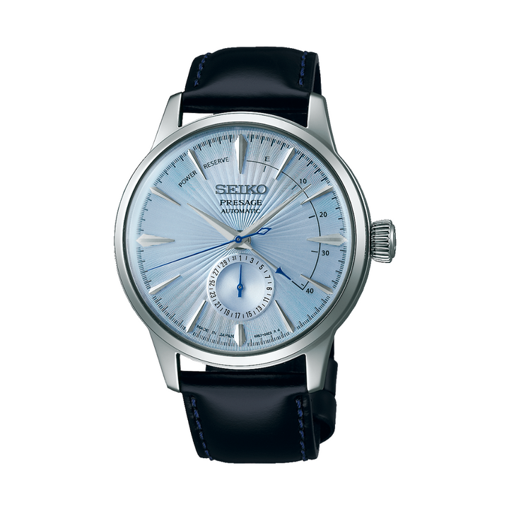 SEIKO PRESAGE SSA343J1 POWER RESERVE COCKTAIL TIME "SKYDIVING" AUTOMATIC MEN WATCH
