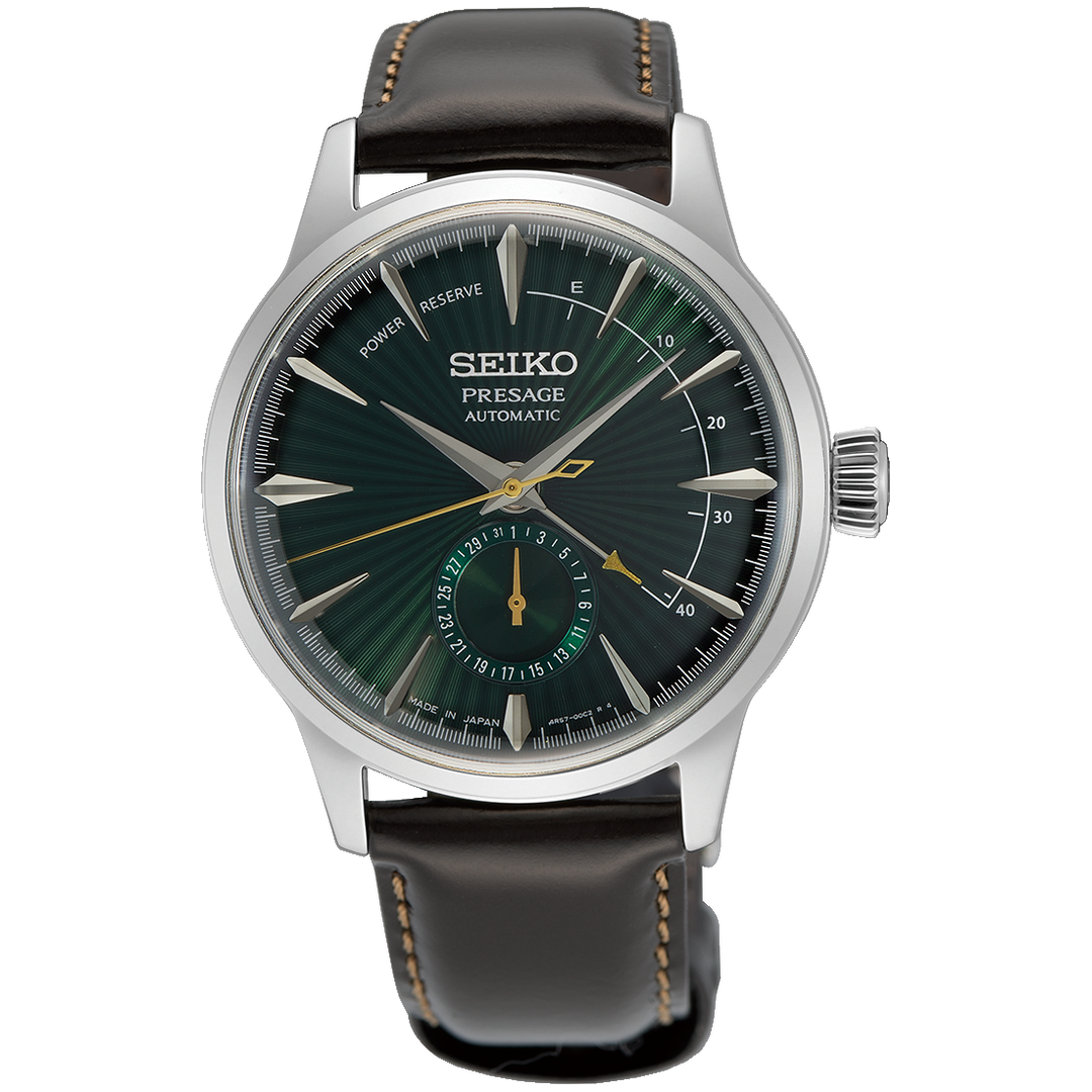 SEIKO PRESAGE SSA459J1 ‘MIDNIGHT MOCKINGBIRD’ PRESAGE COCKTAIL TIME POWER INDICATOR AUTOMATIC MEN WATCH