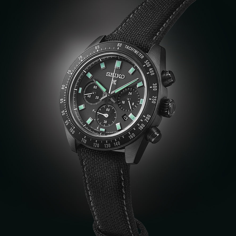 SEIKO PROSPEX SSC923P1 BLACK SERIES ‘NIGHT VISION’ SOLAR SPEEDTIMER CHRONOGRAPH MEN WATCH