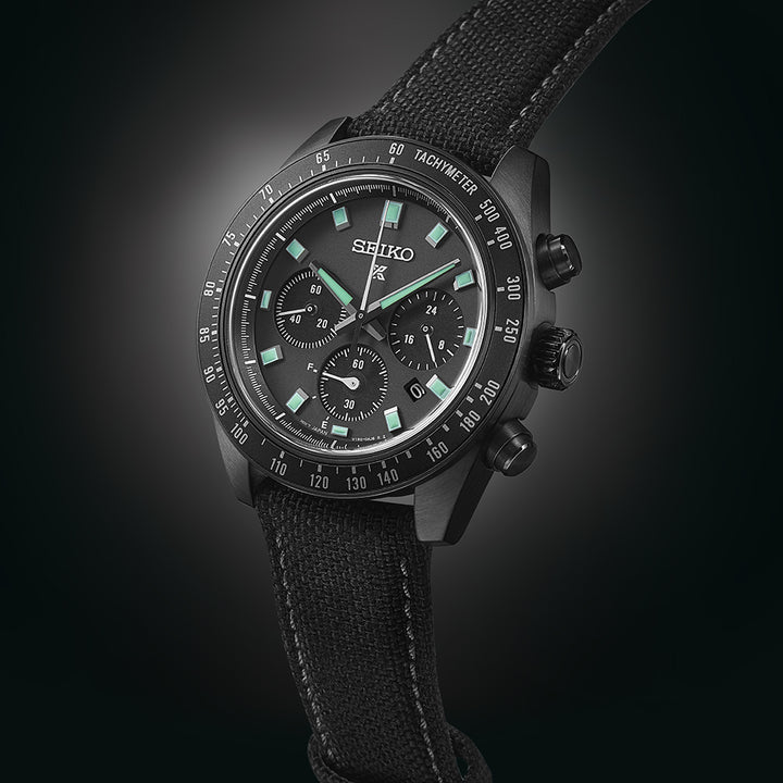 SEIKO PROSPEX SSC923P1 BLACK SERIES ‘NIGHT VISION’ SOLAR SPEEDTIMER CHRONOGRAPH MEN WATCH
