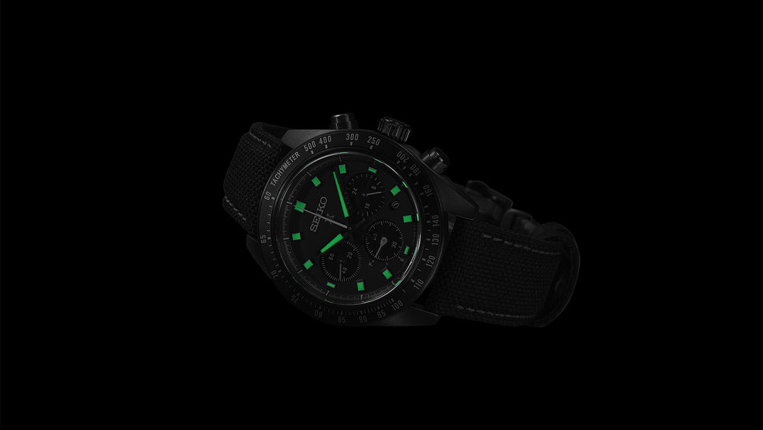 SEIKO PROSPEX SSC923P1 BLACK SERIES ‘NIGHT VISION’ SOLAR SPEEDTIMER CHRONOGRAPH MEN WATCH