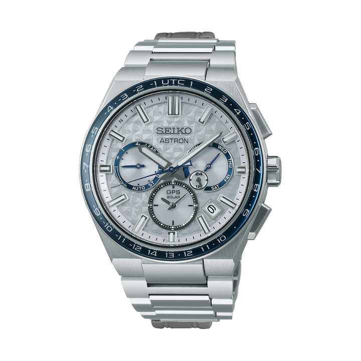 SEIKO ASTRON SSH135J1 GALACTIC BLUE GPS SOLAR 5X DUAL TIME LIMITED EDITION MEN WATCH