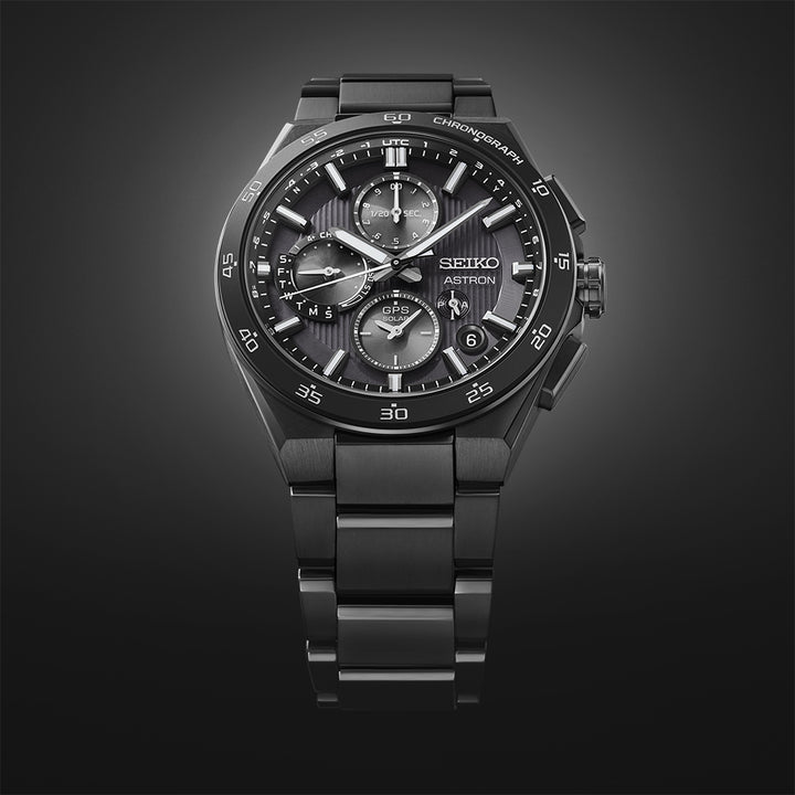 SEIKO ASTRON SSH155J1 ‘DEEP NIGHT’ 5X GPS SOLAR CHRONOGRAPH MEN WATCH