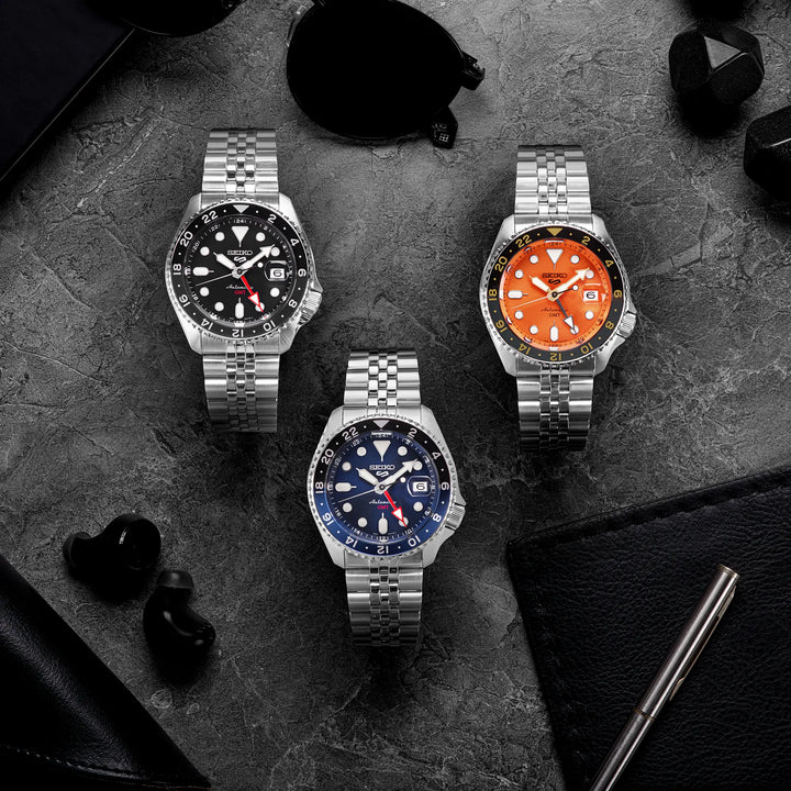 SEIKO 5 SPORTS SSK003K1 AUTOMATIC G.M.T. SKX MEN WATCH