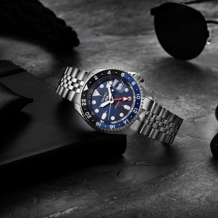 SEIKO 5 SPORTS SSK003K1 AUTOMATIC G.M.T. SKX MEN WATCH