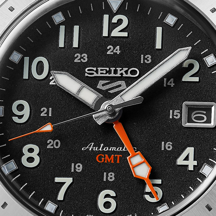 SEIKO 5 SPORTS SSK023K1 FIELD DEPLOY MECHANICAL GMT MEN WATCH