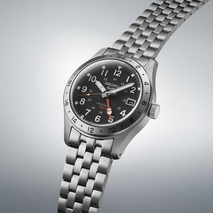 SEIKO 5 SPORTS SSK023K1 FIELD DEPLOY MECHANICAL GMT MEN WATCH