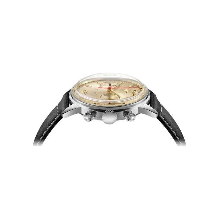 SEAGULL 1963 CHRONOGRAPH MECHANICAL BLACK LEATHER MEN WATCH 819.87.D304