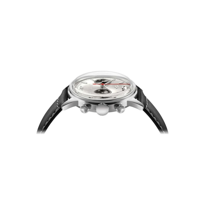 SEAGULL 1963 PANDA EYE EDITION CHRONOGRAPH MECHANICAL BLACK LEATHER MEN WATCH 819.97.D304