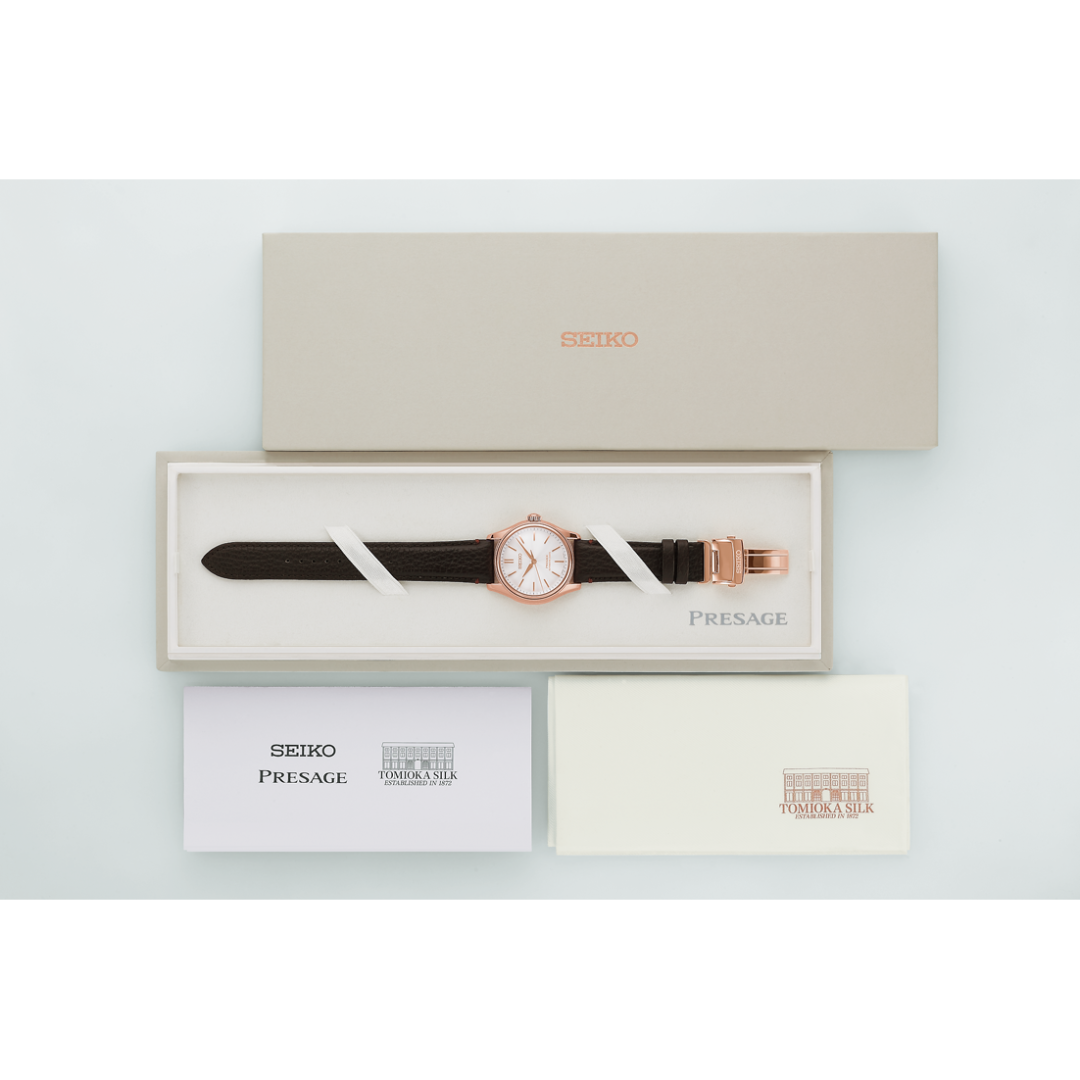 SEIKO PRESAGE HCC008J1 CLASSIC TOMIOKA SILK PROMOTION ORGANISATION LIMITED EDITION MEN WATCH