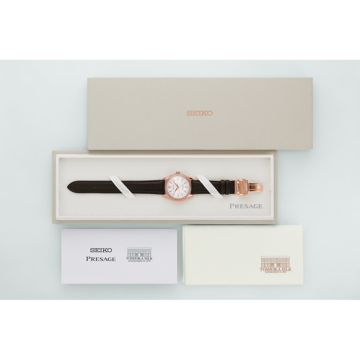 SEIKO PRESAGE HCC008J1 CLASSIC TOMIOKA SILK PROMOTION ORGANISATION LIMITED EDITION MEN WATCH