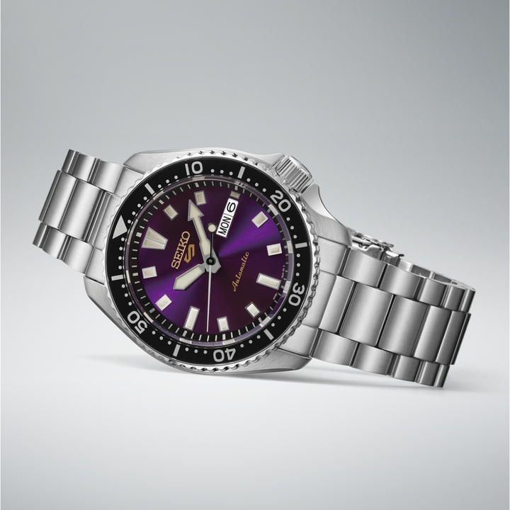 SEIKO 5 SPORTS HDB003K1 SKX "EDO PURPLE" 145TH ANNIVERSARY LIMITED EDITION MEN WATCH
