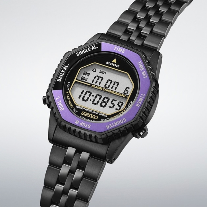 SEIKO SELECTION HFL001P1 SPORTS "EDO PURPLE" 145TH ANNIVERSARY LIMITED EDITION DIGITAL MEN WATCH