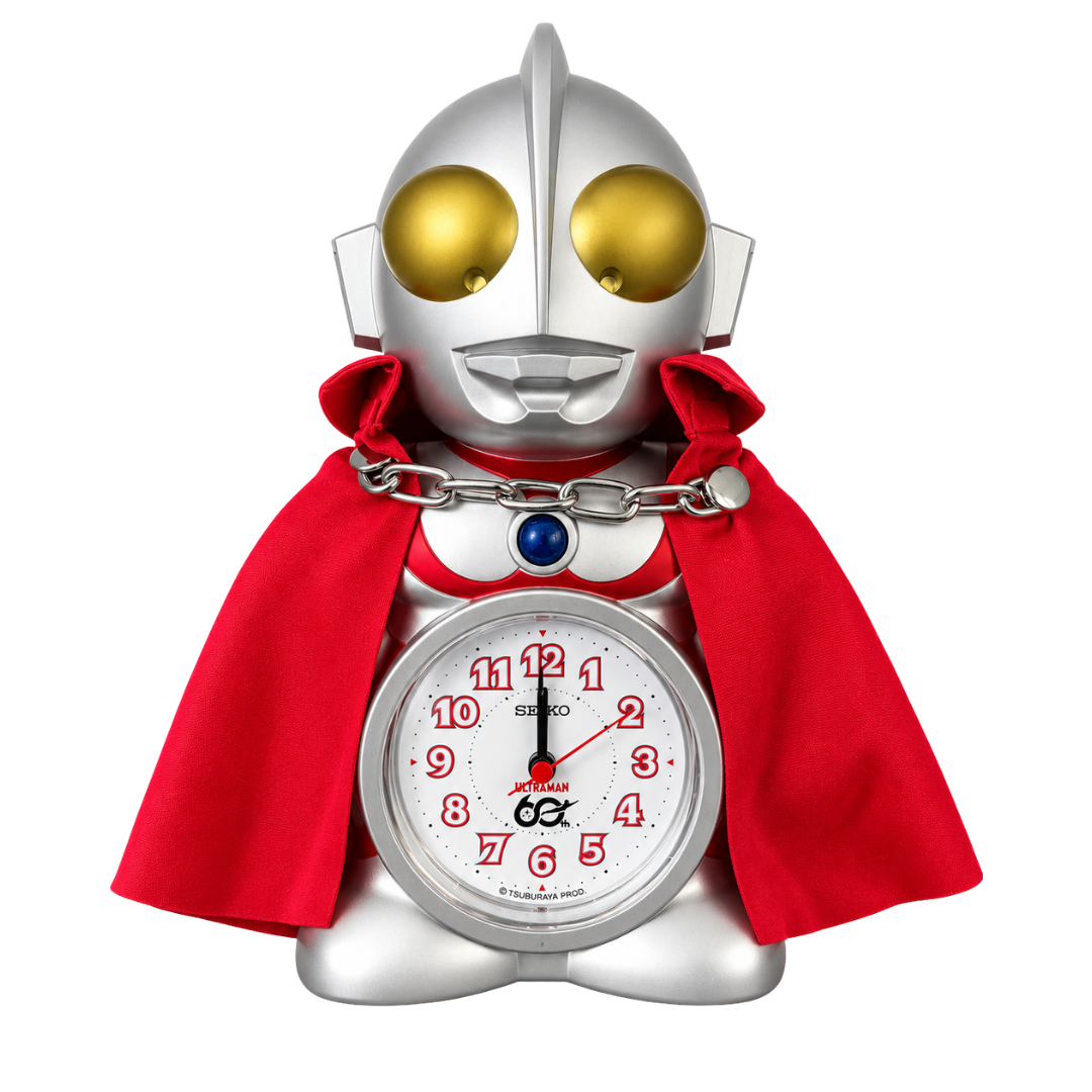 seiko 60th anniversary ultraman alarm clock limited edition front view