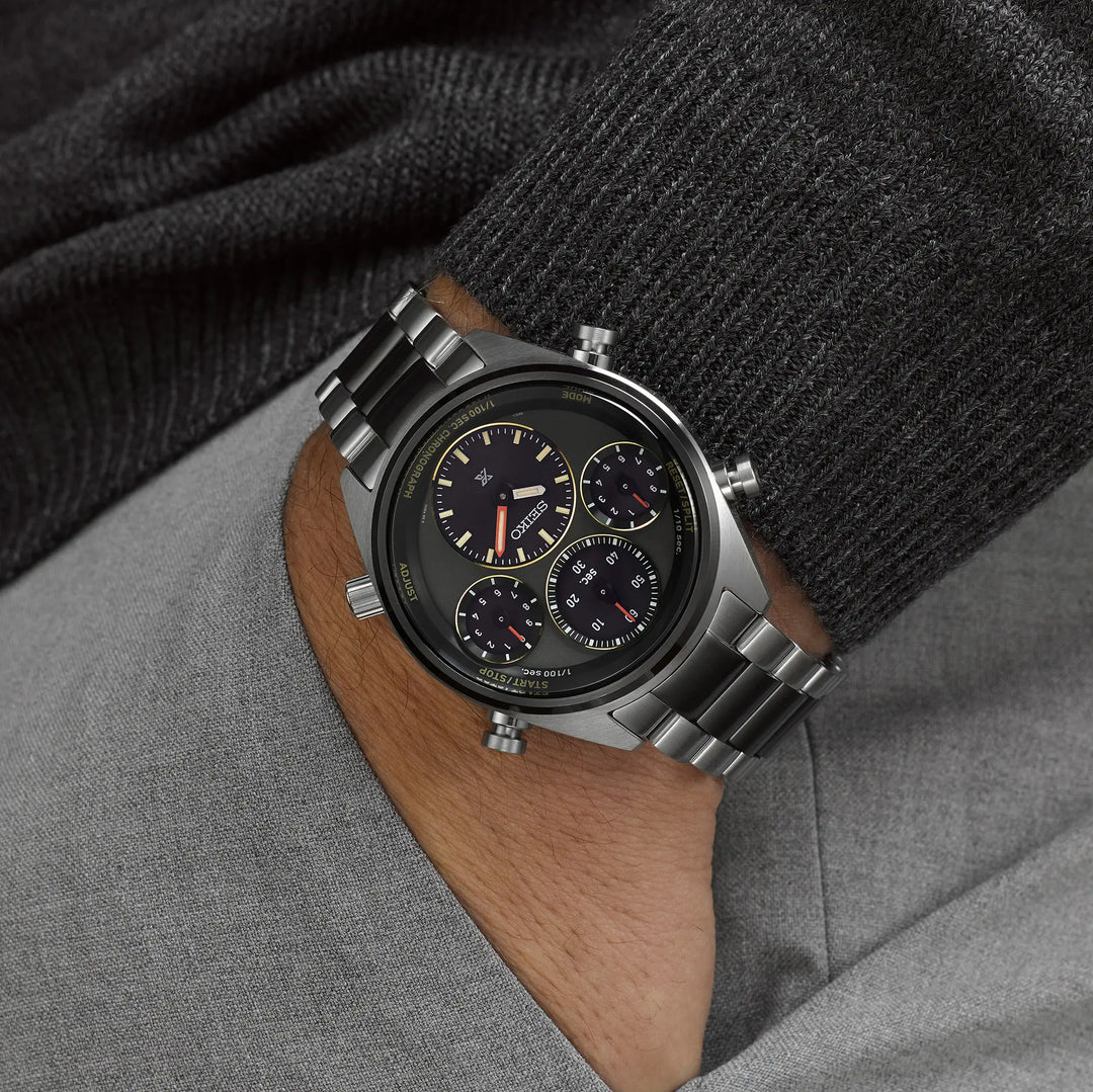 Chronograph black 2025 dial men's watch