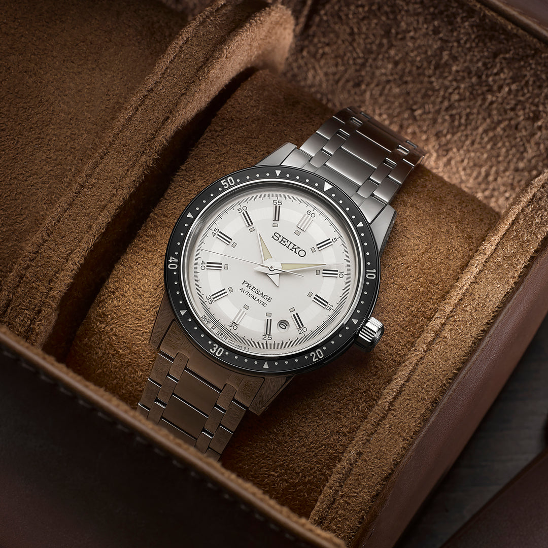 SEIKO PRESAGE SRPK61J1 STYLE 60S CROWN CHRONOGRAPH 60TH ANNIVERSARY LIMITED EDITION MEN WATCH