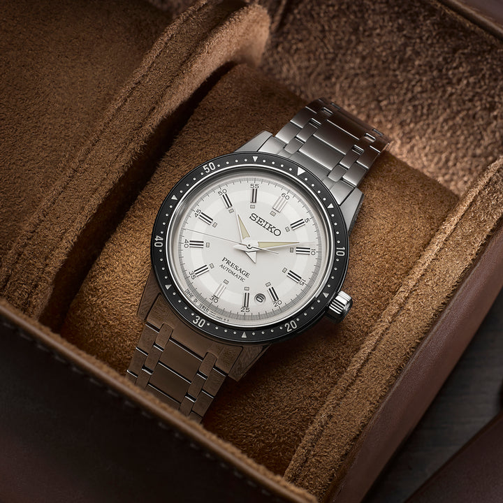 SEIKO PRESAGE SRPK61J1 STYLE 60S CROWN CHRONOGRAPH 60TH ANNIVERSARY LIMITED EDITION MEN WATCH
