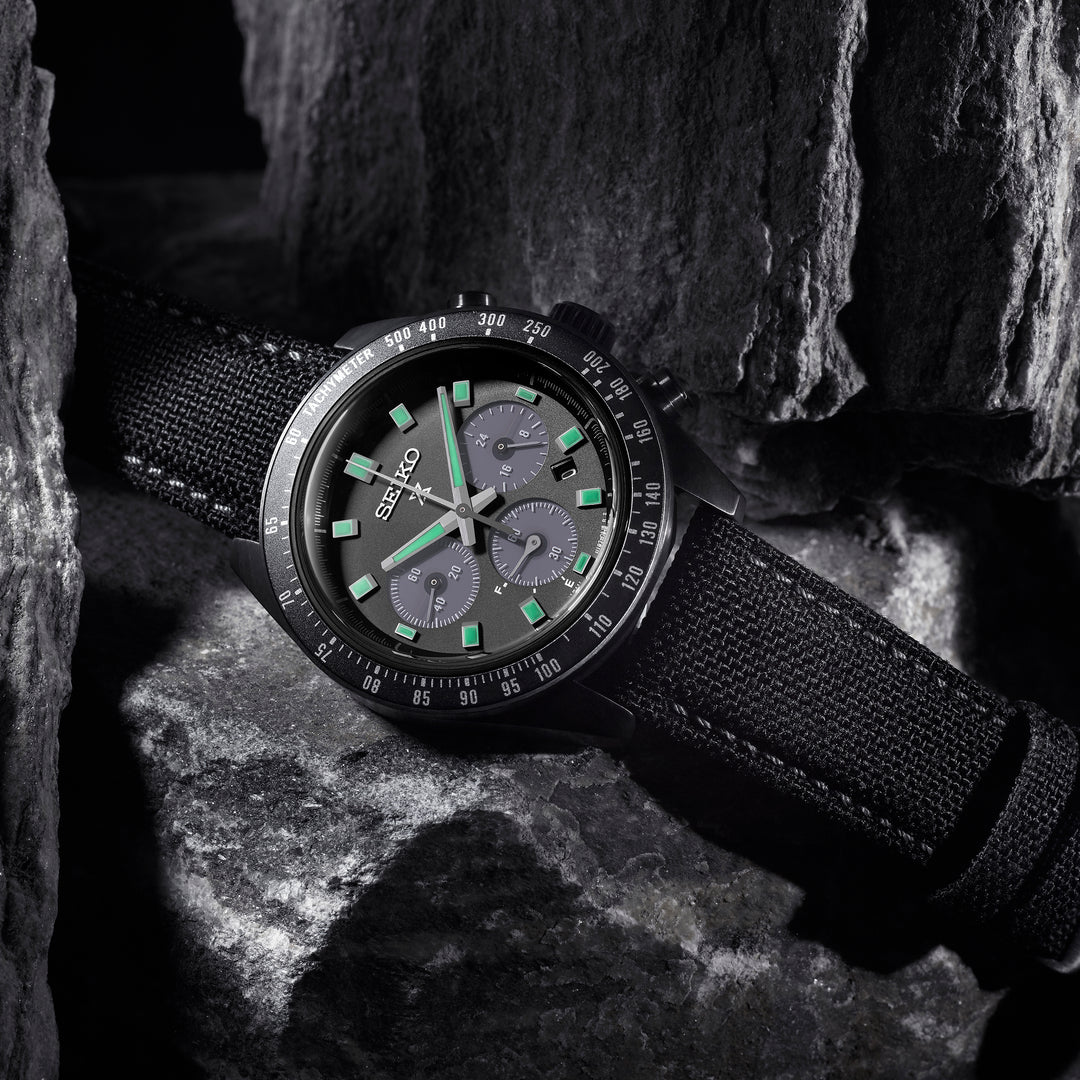 SEIKO PROSPEX SSC923P1 BLACK SERIES ‘NIGHT VISION’ SOLAR SPEEDTIMER CHRONOGRAPH MEN WATCH