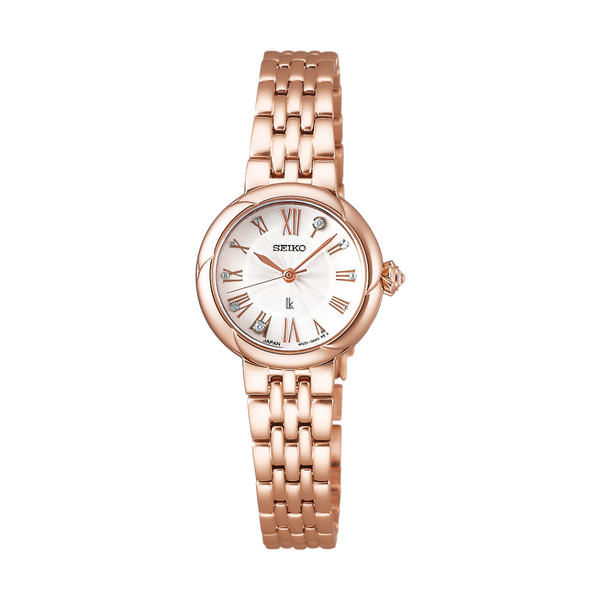 SEIKO LUKIA GROW SSWA008J QUARTZ ROSE GOLD WOMEN WATCH