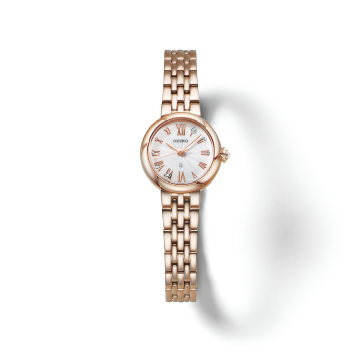 SEIKO LUKIA GROW SSWA008J QUARTZ ROSE GOLD WOMEN WATCH