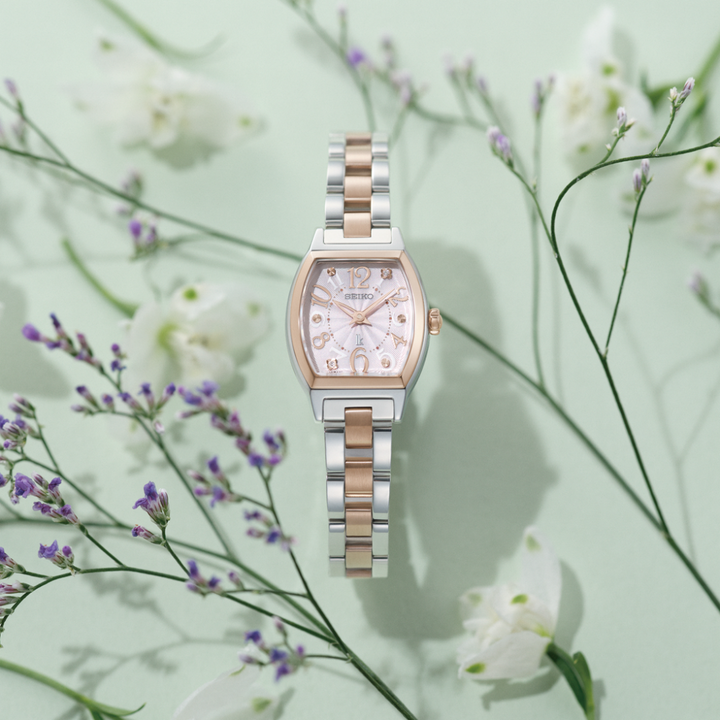 SEIKO LUKIA SSWA012J QUARTZ TWO-TONE STAINLESS STEEL WOMEN WATCH