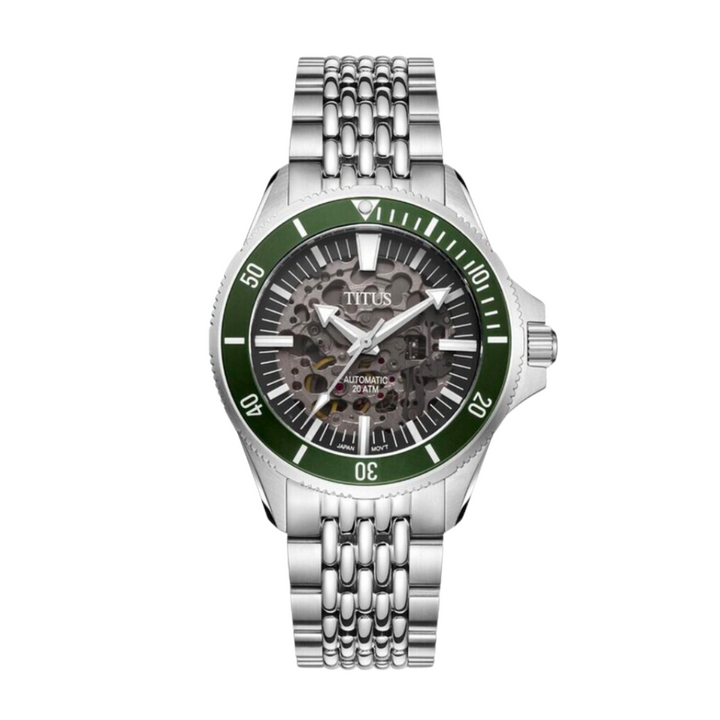 SOLVIL ET TITUS VALOR W06-03296-004 3 HANDS SKELETON MECHANICAL MEN WATCH