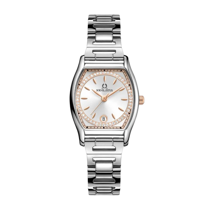 SOLVIL ET TITUS BARISTA W06-03326-011 3 HANDS DATE QUARTZ WOMEN WATCH