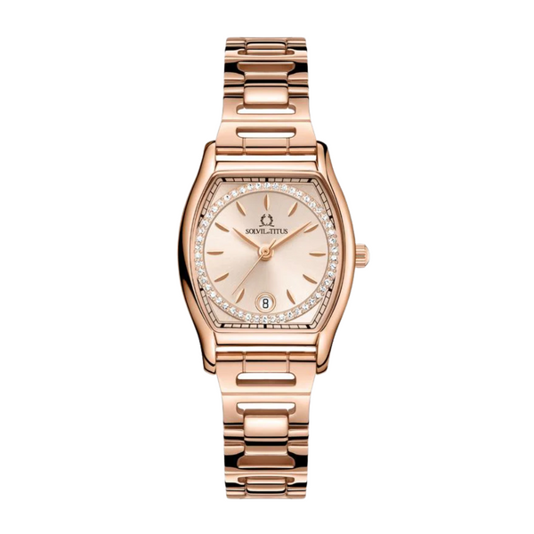 SOLVIL ET TITUS BARISTA W06-03326-012 3 HANDS DATE QUARTZ WOMEN WATCH