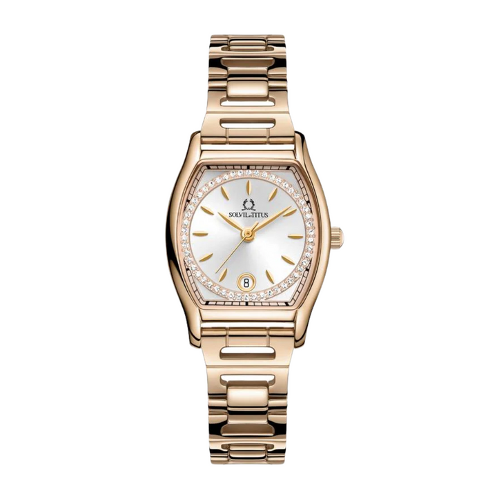 SOLVIL ET TITUS BARISTA W06-03326-013 3 HANDS DATE QUARTZ WOMEN WATCH