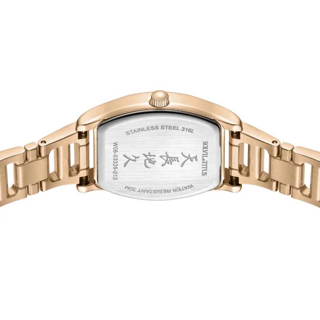 SOLVIL ET TITUS BARISTA W06-03326-013 3 HANDS DATE QUARTZ WOMEN WATCH