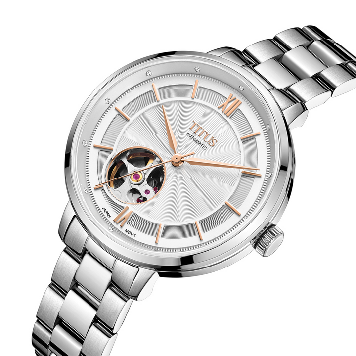SOLVIL ET TITUS ENLIGHT W06-03278-007 3 HANDS AUTOMATIC WOMEN WATCH