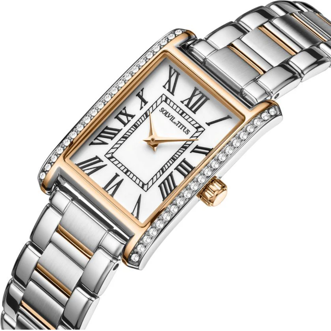 SOLVIL ET TITUS FAIR LADY W06-03400-001 2 HANDS QUARTZ WOMEN WATCH