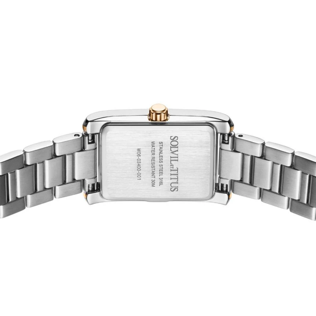 SOLVIL ET TITUS FAIR LADY W06-03400-001 2 HANDS QUARTZ WOMEN WATCH