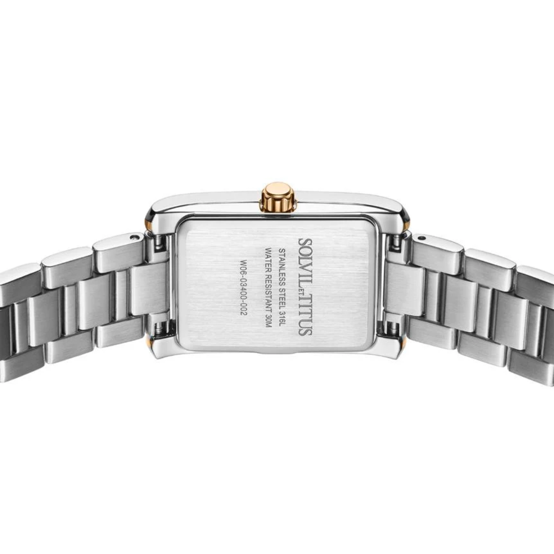 SOLVIL ET TITUS FAIR LADY W06-03400-002 2 HANDS QUARTZ WOMEN WATCH