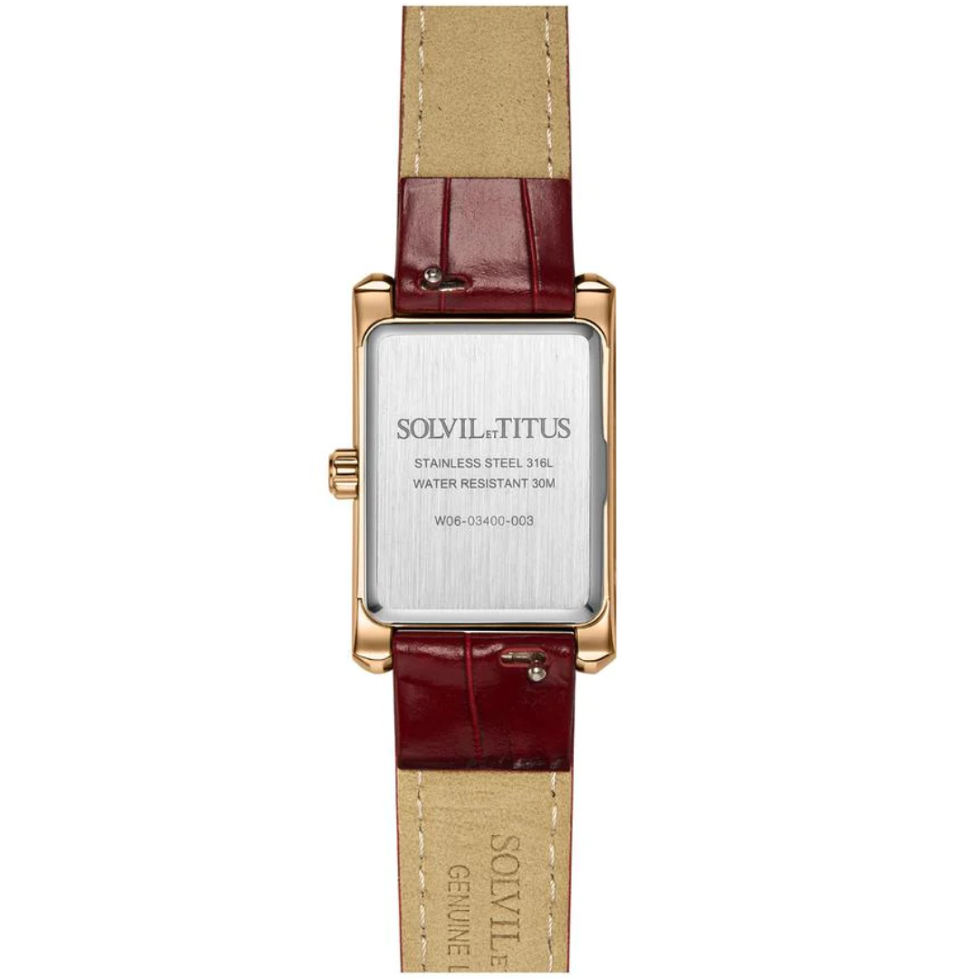 SOLVIL ET TITUS FAIR LADY W06-03400-003 2 HANDS QUARTZ WOMEN WATCH