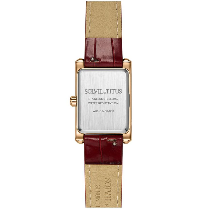 SOLVIL ET TITUS FAIR LADY W06-03400-003 2 HANDS QUARTZ WOMEN WATCH